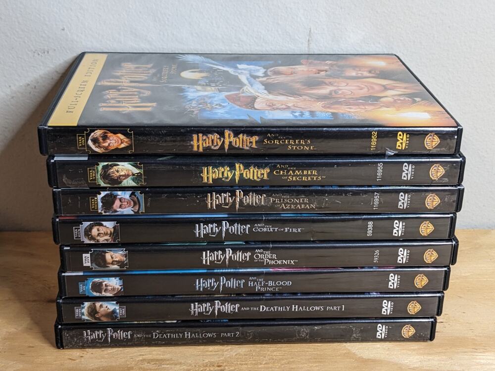 Harry Potter Complete DVD Set 1-8 Films Harry Potter 1 2 3 4 5 6 7 8 Sorcerer's
